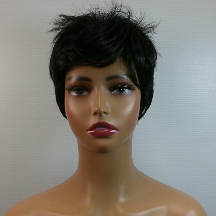 Carter - Black Short Length Synthetic HF Wig